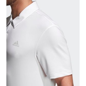 adidas white golf polo