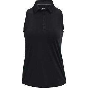 Under Armour Zinger Sleeveless Polo Black