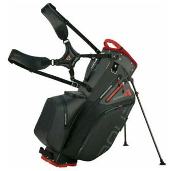 Big Max Aqua Hybrid 4 Standbag Black Charcoal Red