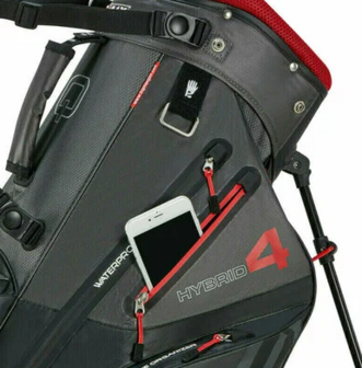 Big Max Aqua Hybrid 4 Standbag Black Charcoal Red