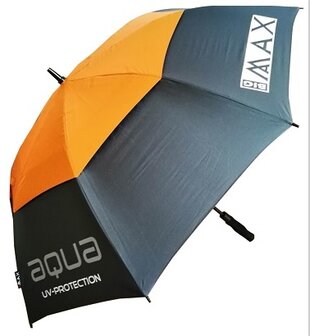 Big Max Aqua UV Golf Paraplu Charcoal Oranje