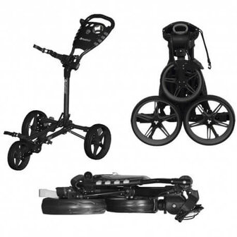 Fastfold Flat Golftrolley Zwart