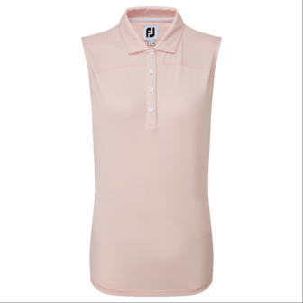 Footjoy Mesch Back Lisle Mouwloze Polo Pink