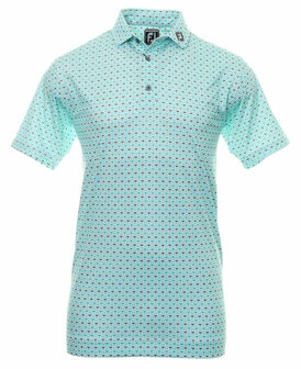 Golf Polo Men&#039;s Footjoy Half Moon Geo Print