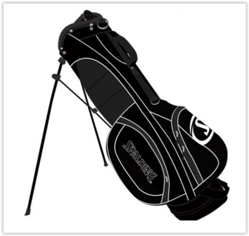 Spalding 7-inch Standbag Zwart Wit