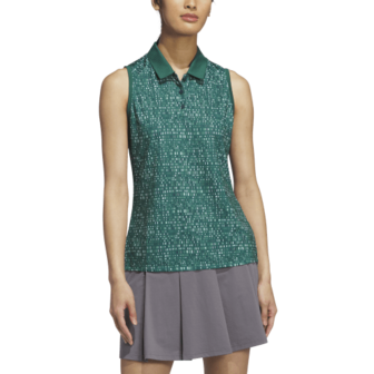 Adidas W UlT Printed Mouwloze Dames Polo Groen