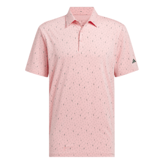 Adidas ULT365 All Over Print Heren Golfpolo Roze 