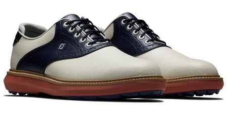 Golfschoenen Footjoy Traditions Beige Navy Heren