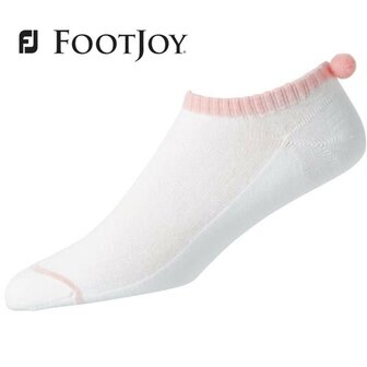 Footjoy Dames Golfsokken Pompom Roze 37-40