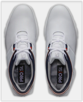 Footjoy Pro SL Wit Navy Rood