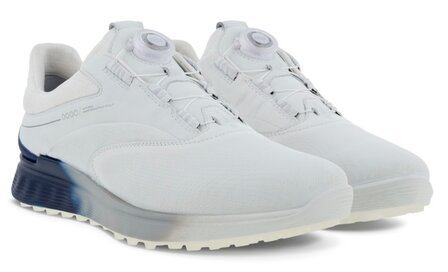 Golfschoenen Heren Ecco M Golf S-Three BOA White Blue