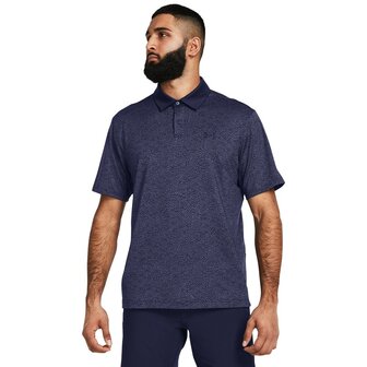 Under Armour T2G Printed-Polo Midnight Navy