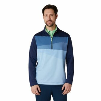 Callaway Colour Block 1/4 Zip Base Layer Golf Top Peacoat