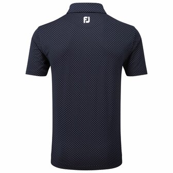 Footjoy Slisle Dot Heren Polo Shirt Navy