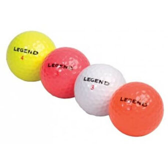 legend coloured golfballs