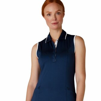 Callaway Dames Golf Jurk Solid Mouwloos Navy Maat XL