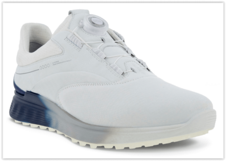 Golfschoenen Heren Ecco M Golf S-Three BOA White Blue