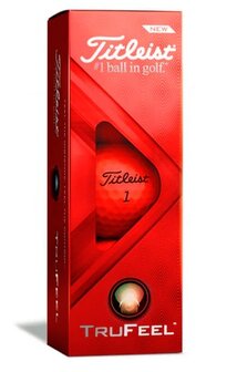 Golfballen Titleist TruFeel Mat Rood