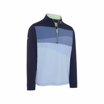 Callaway Colour Block 1/4 Zip Base Layer Golf Top Peacoat