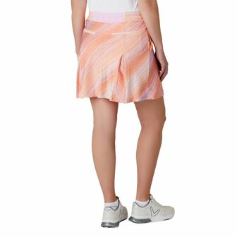 Callaway Striped Print Pleated 17&Prime; Golf Skort