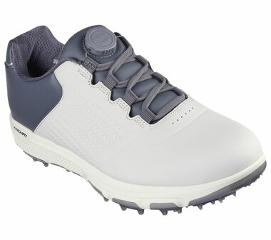 Skechers Go Golf Pro 6 SL Twist  Wit Charcoal Heren Golfschoenen