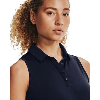 Under Armour Zinger Sleeveless Polo Navy