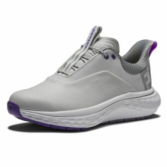 Footjoy Quantum Dames Golfschoenen Grijs Wit Paars