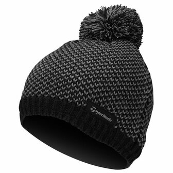 Taylormade Unisex Beanie Zwart Grijs