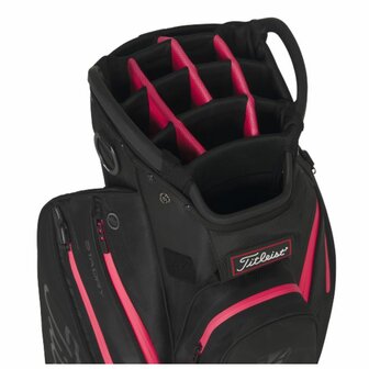 Cartbag Titleist Cart 14 StaDry Black Candy Pink