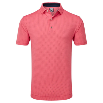 FootJoy Stretch Lisle Dot Print Heren Roze/Blauw