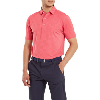 FootJoy Stretch Lisle Dot Print Heren Roze/Blauw