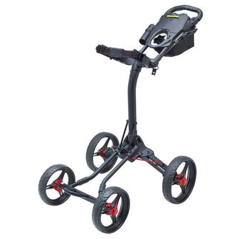 Bagboy Quad XL Matte Black Red Golftrolley