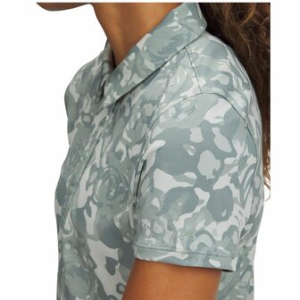 Under Armour Playoff 3.0 Printed Dames Polo Silica Green