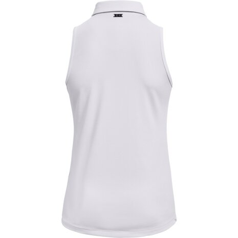 Under Armour Zinger Sleeveless Polo White