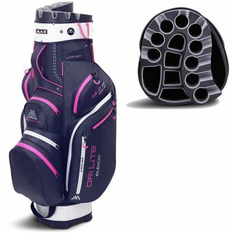 Big Max Silencio Dri Lite 2 Cartbag Navy Silver Fuchsia