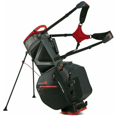 Big Max Aqua Hybrid 4 Standbag Black Charcoal Red