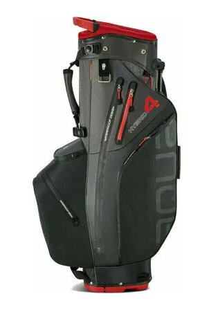 Big Max Aqua Hybrid 4 Standbag Black Charcoal Red