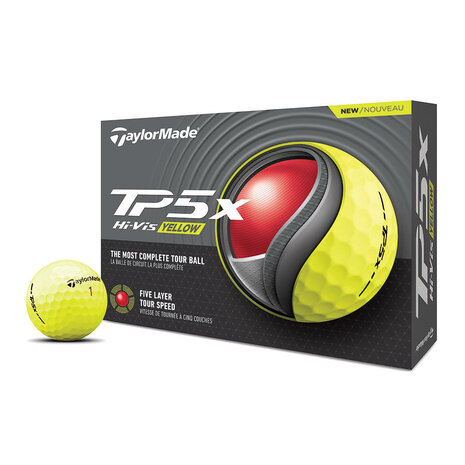 Taylormade TP5X TM23 Golfballen Geel