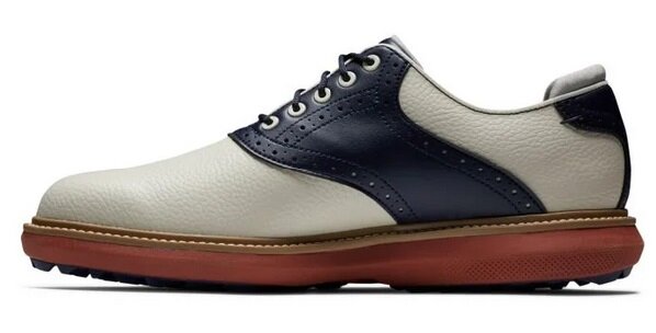 Golfschoenen Footjoy Traditions Beige Navy Heren