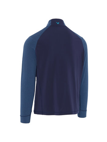 Callaway Aquapel Mixed Media 1/4 Zip Pullover Peacoat