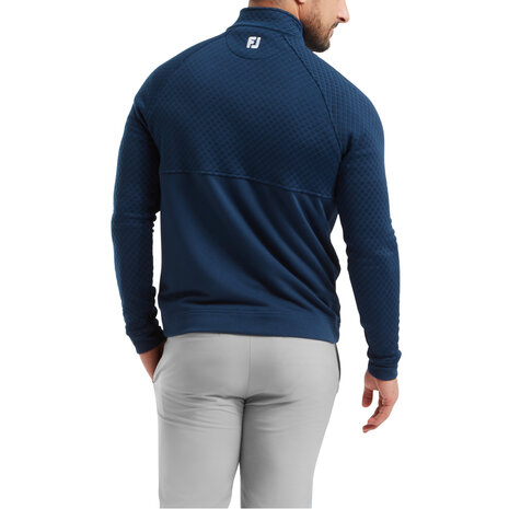 Footjoy Jacquard Thermal Cout Heren Midlayer Navy