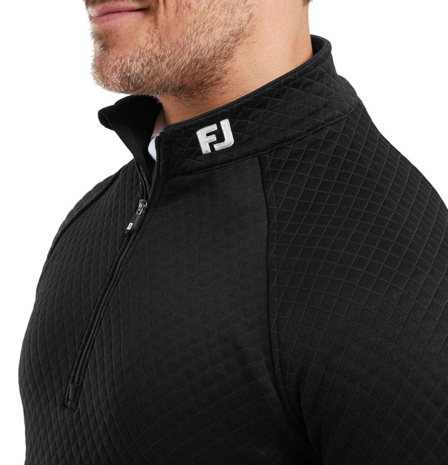 Footjoy Jacquard Thermal Cout Heren Midlayer Zwart