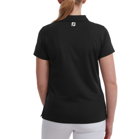 Footjoy Stretch Pique Dames Polo Shirt Zwart