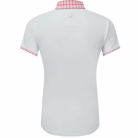 Dames Golfpolo Footjoy Gingham Trim