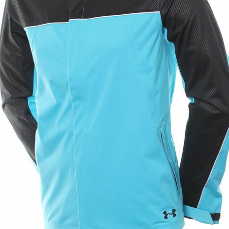 Under Armour Regenjas Zwart Turquiose