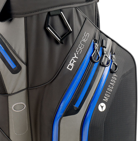 Motocaddy Cartbag Dry Series Zwart Blauw