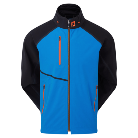 Footjoy HydroTour Golfjas Zwart Blauw Oranje