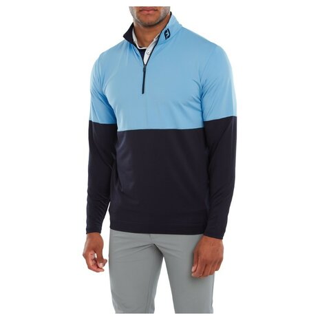 Footjoy Heren Colour Block Midlayer Blauw Navy