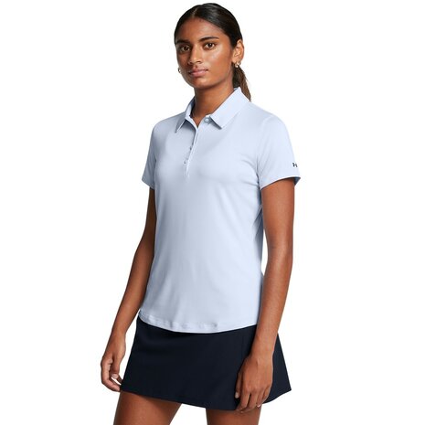 Under Armour Playoff Dames Polo Lichtblauw