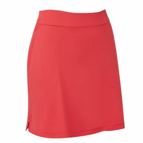 Footjoy Dames Skort Gingham Trim Rood